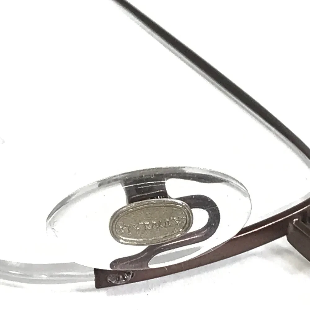 Augar Eyeglasses Frames 195 COL 106 Grey Red 22KT GP Gold Plated 56-18-135
